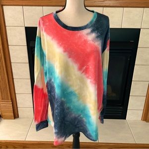 Coeur De Vague Tie Dye Top, Women’s Sz 3XL